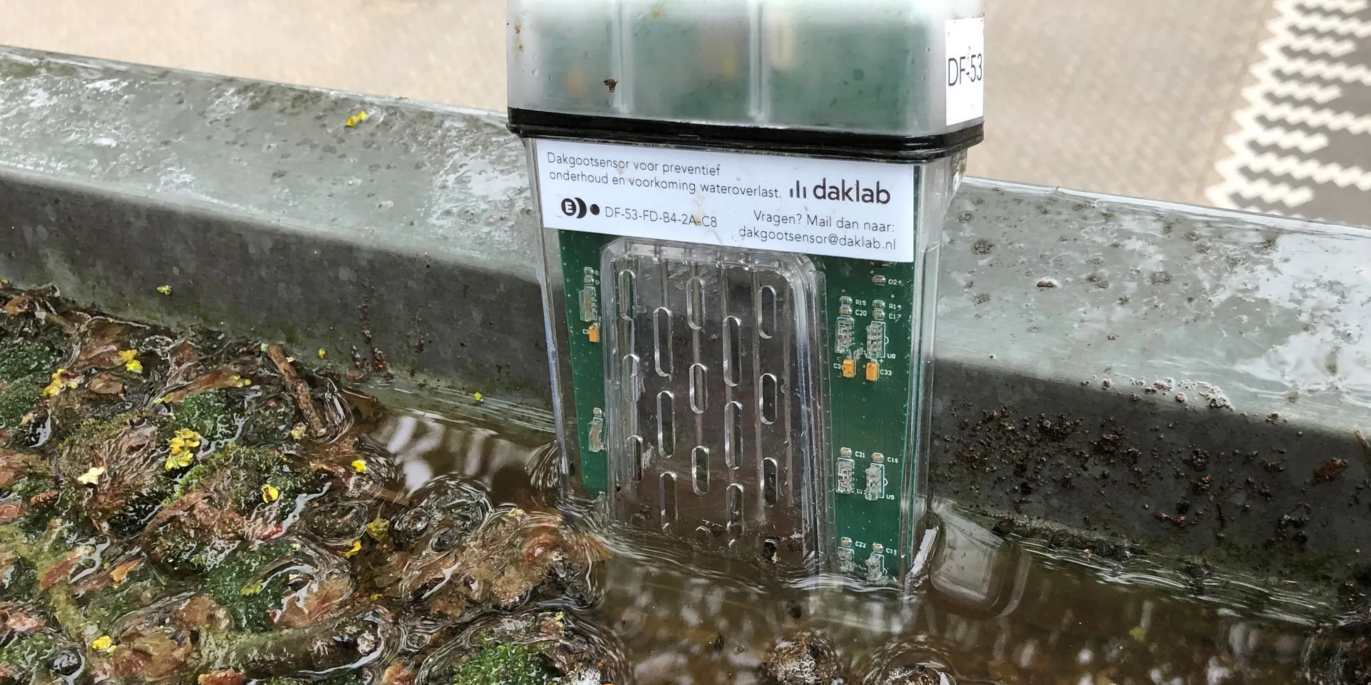 Dakgootsensor in praktijk